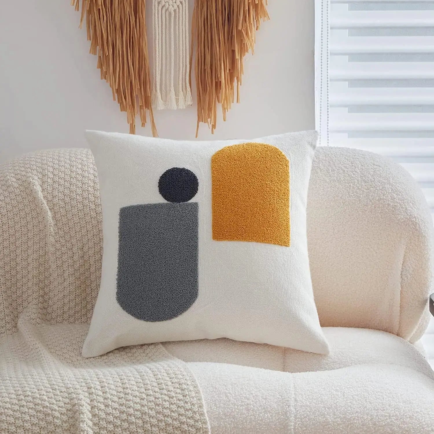 Housse de Coussin Boho Tuft ZINELO Style 5