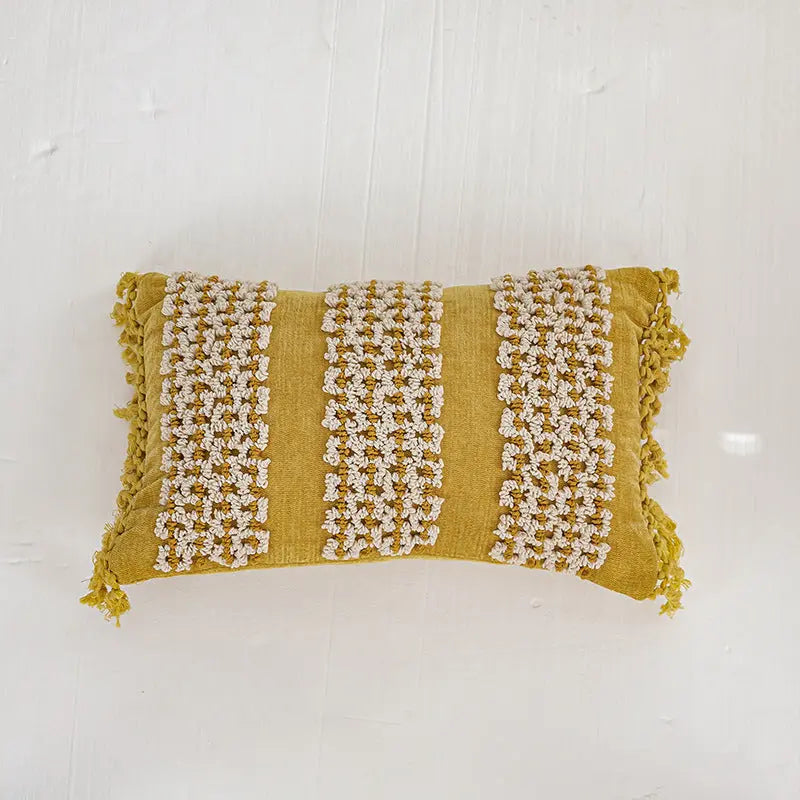 Housse de Coussin Brodée Velvet Yuna Youni-30x50cm Without Pillow Core