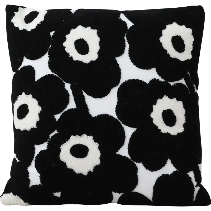Housse de Coussin Broderie Finland Black-About43x43cloth cover pillow
