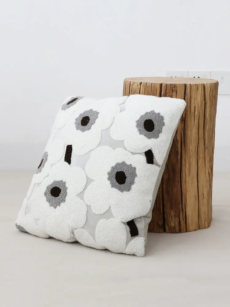 Housse de Coussin Broderie Finland White-About 43x43cm cloth cover only