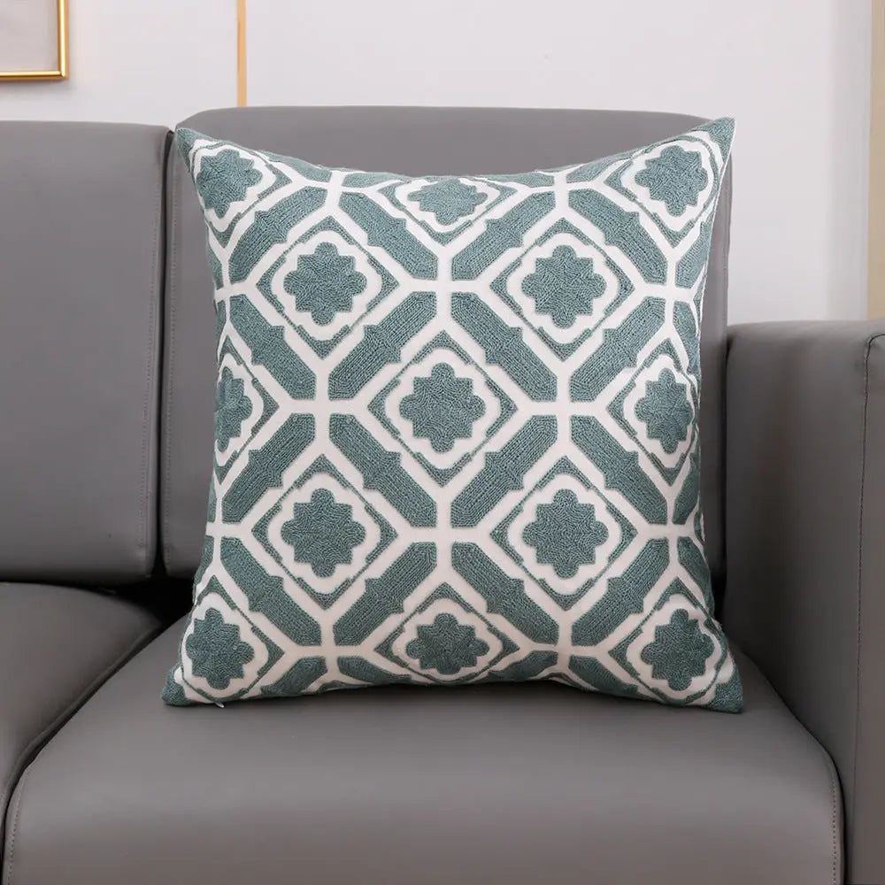 Housse de Coussin Broderie TOUVEL 30x50cm Pillow Core-3