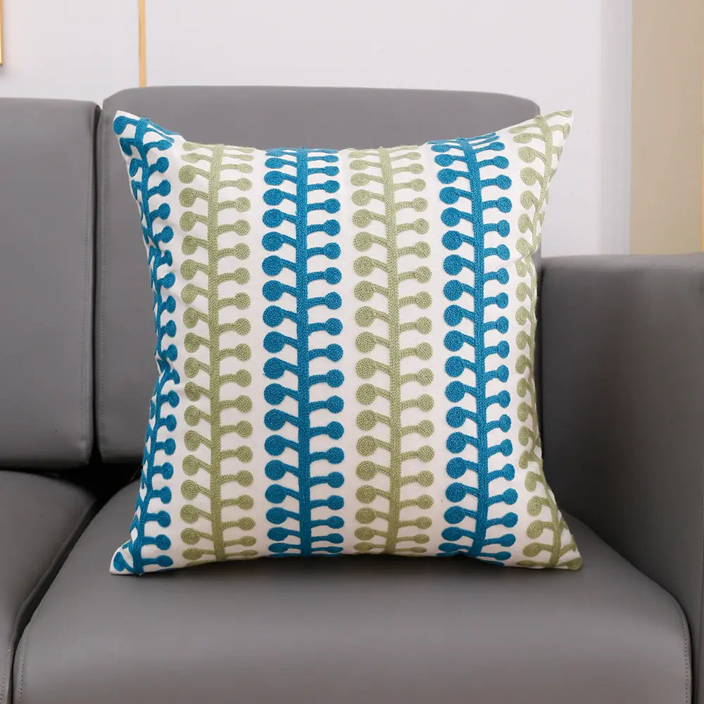 Housse de Coussin Broderie TOUVEL 30x50cm Pillow Core-6