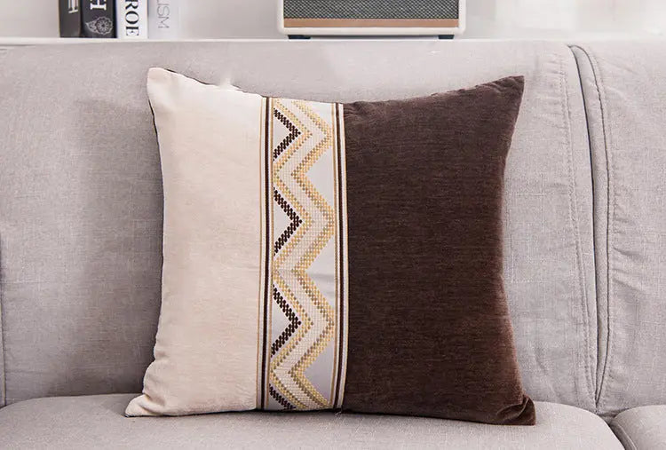 Housse de Coussin Cachemire RELINA Coffee