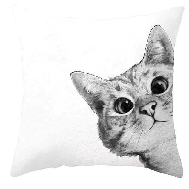 Housse de Coussin Cartoon Animal ANIDECOR DRD915-45x45cm