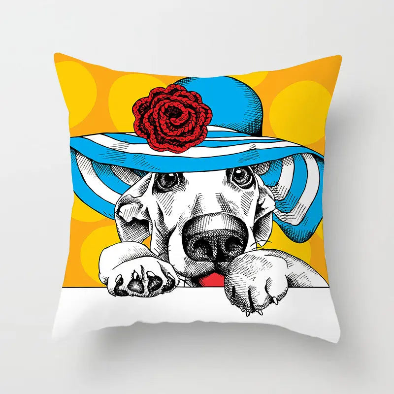 Housse de Coussin Cartoon FIBRI Style23-45x45cm