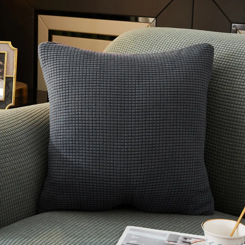 Housse de Coussin Douceur MARE와 Metallic Gray-45x45cm Pillow Case