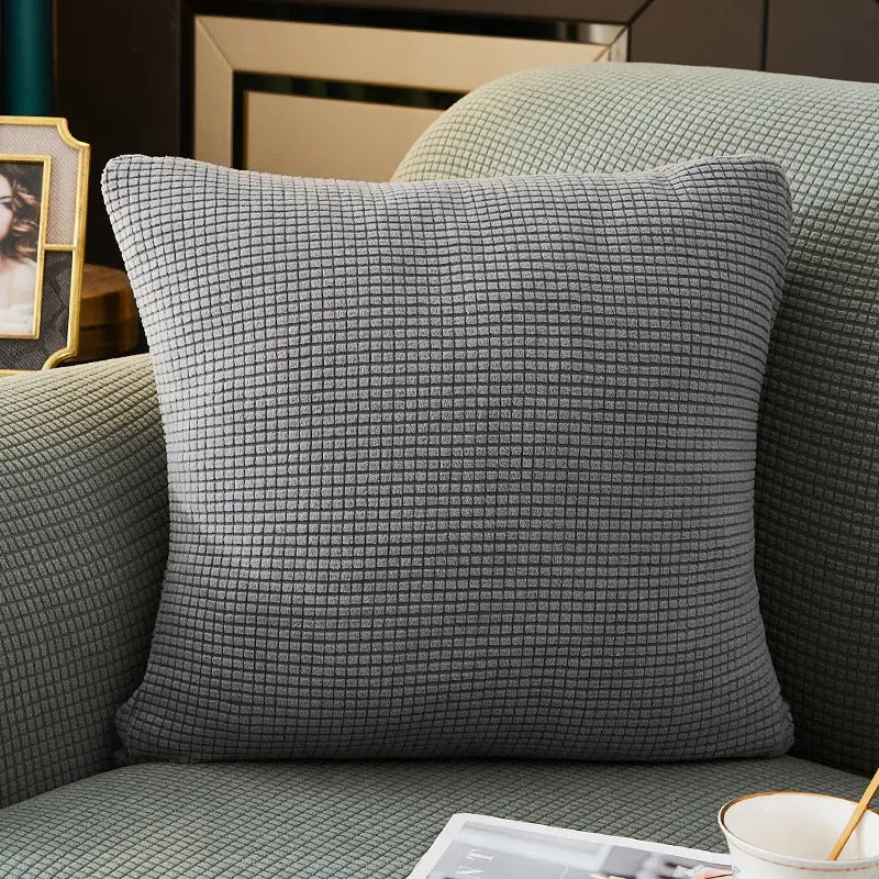 Housse de Coussin Douceur MARE와 Gentleman Gray-50x50cm Pillow Case