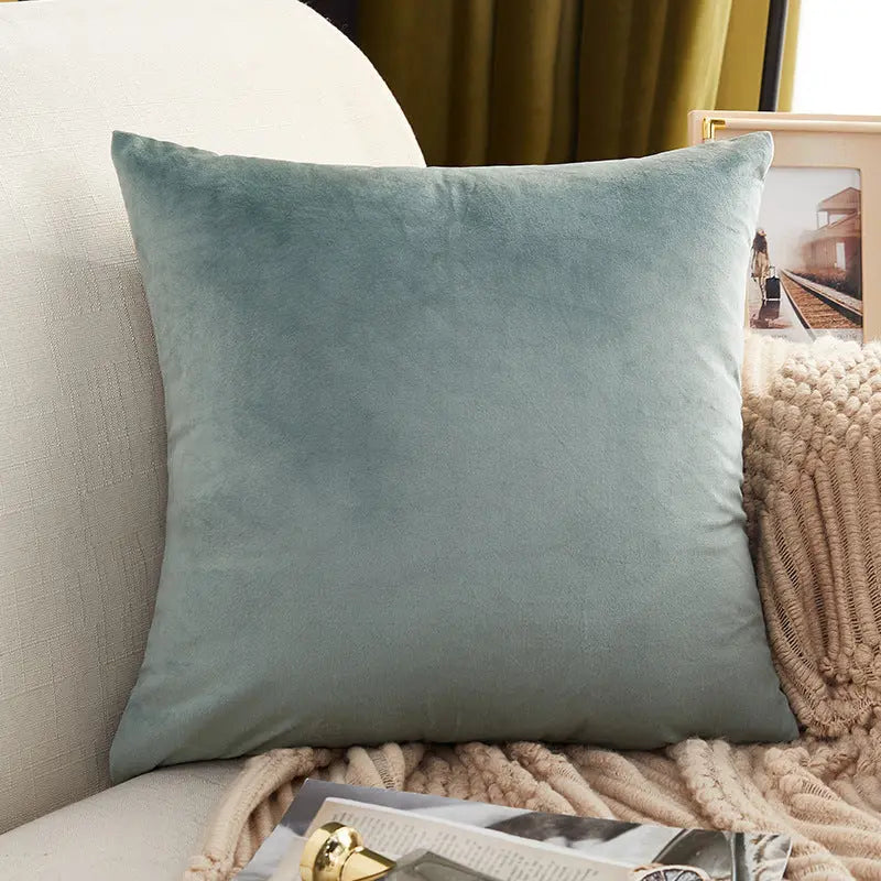 Housse de Coussin Douceur MARE와 Matcha Green-40x40cm Pillow Case