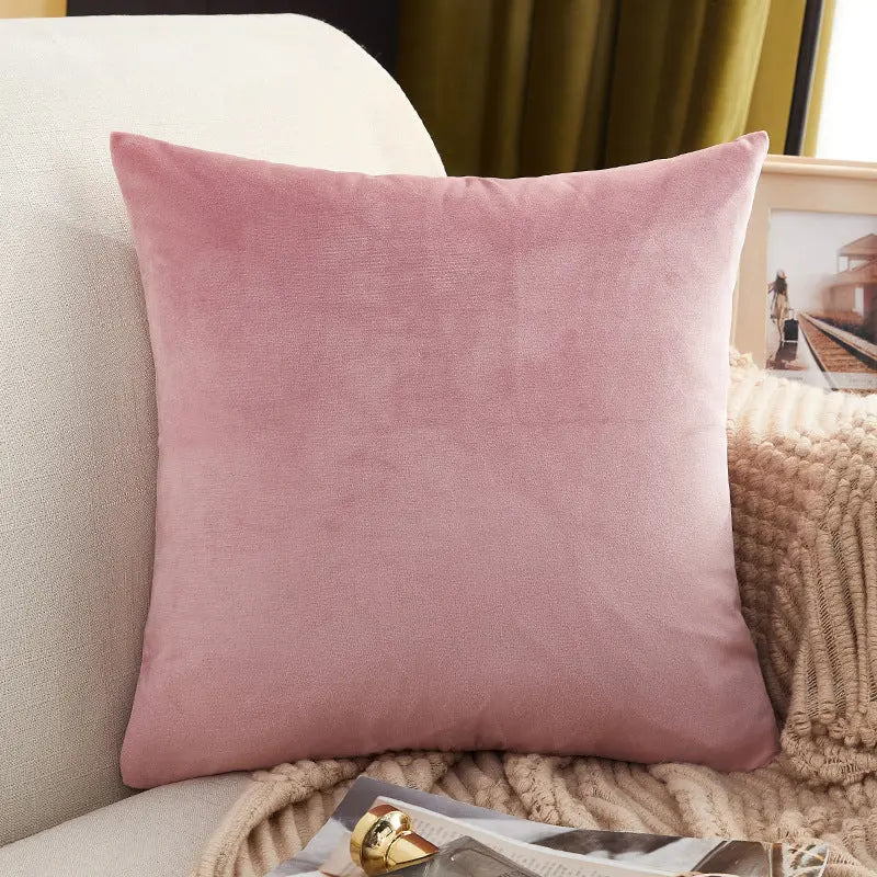 Housse de Coussin Douceur MARE와 Leather Pink-45x45cm Pillow Case