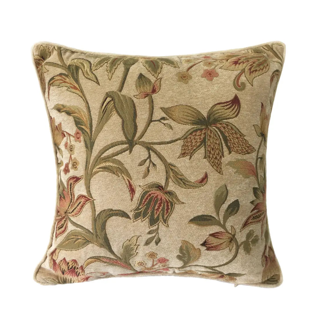 Housse de Coussin Fleur Français OLIVE
