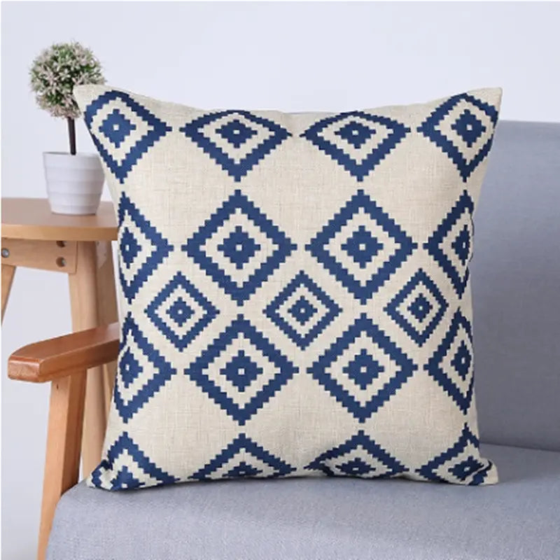Housse de Coussin Géométrique AVELON D
