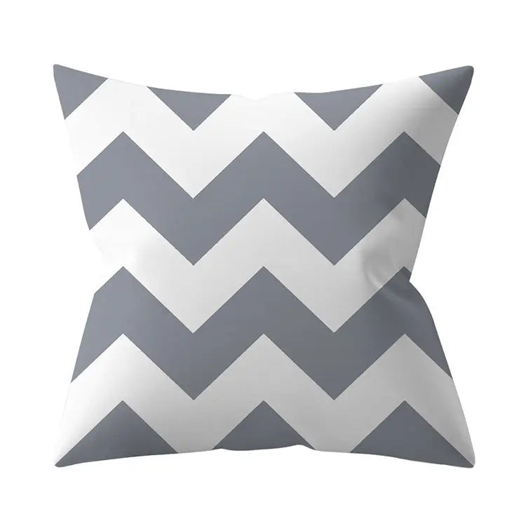 Housse de Coussin Géométrique SILVΞR 9 Style-45x45cm