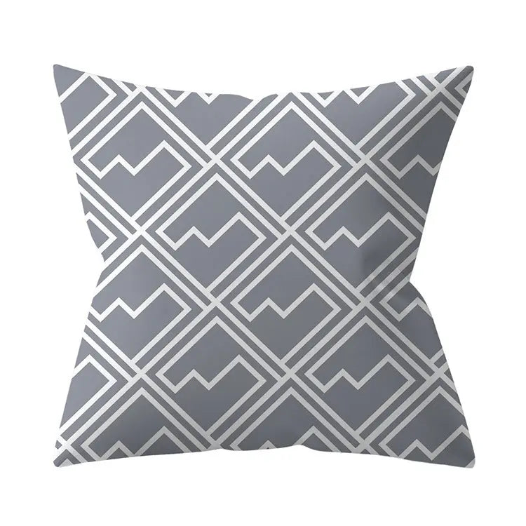 Housse de Coussin Géométrique SILVΞR 11 Style-45x45cm