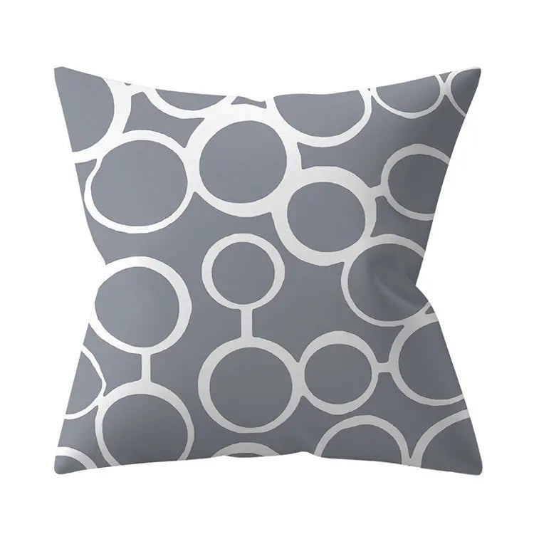 Housse de Coussin Géométrique SILVΞR 12 Style-45x45cm