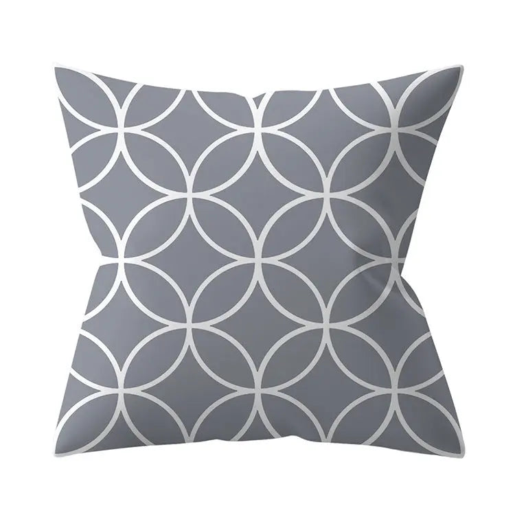 Housse de Coussin Géométrique SILVΞR 22 Style-45x45cm