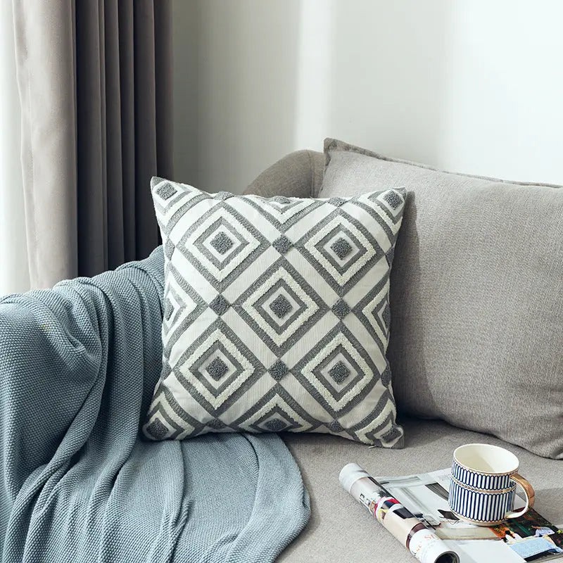 Housse de Coussin Géométrique SCANDA