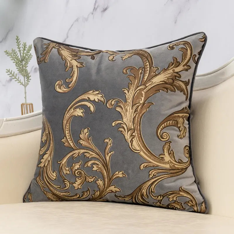 Housse de Coussin Imprimé FENGWU Phoenix dance grey-45X45cm pillow case
