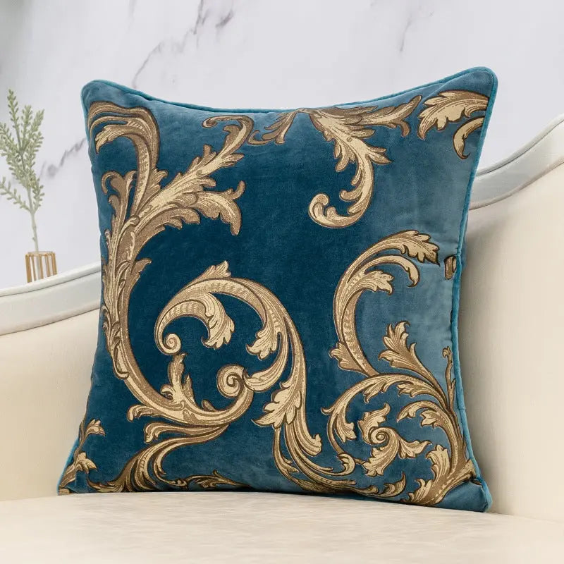 Housse de Coussin Imprimé FENGWU Phoenix dance grey blue-30X50cm pillow case