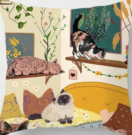 Housse de Coussin Imprimé ZIGRA 45 × 45 Single sided-Cat7