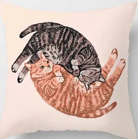 Housse de Coussin Imprimé ZIGRA 45 × 45 Two sided-Cat6