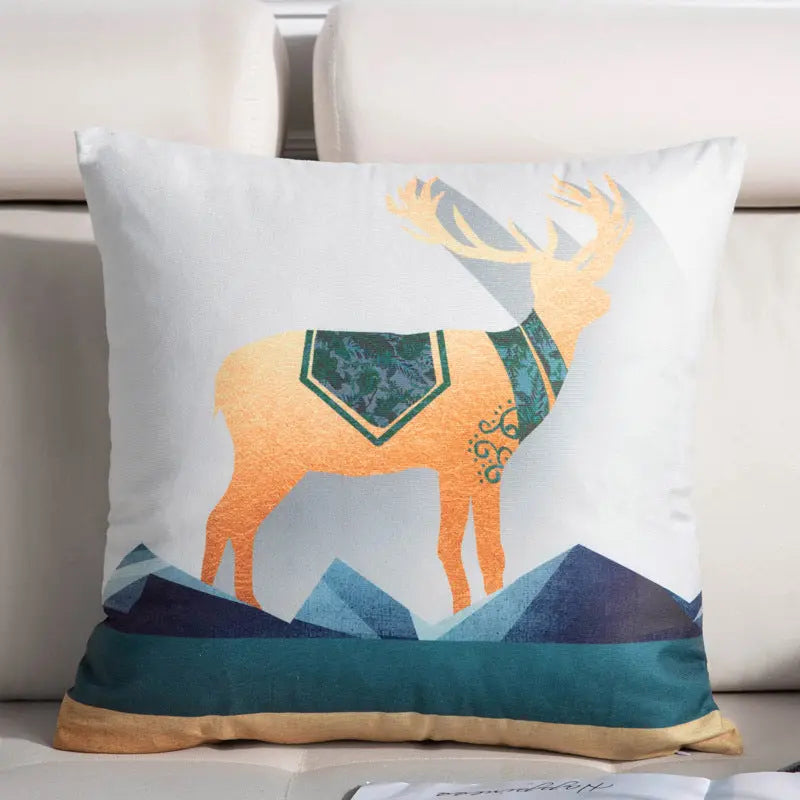 Housse de Coussin Luxe Design NORDIC Mountain deer-45X45cm covercore