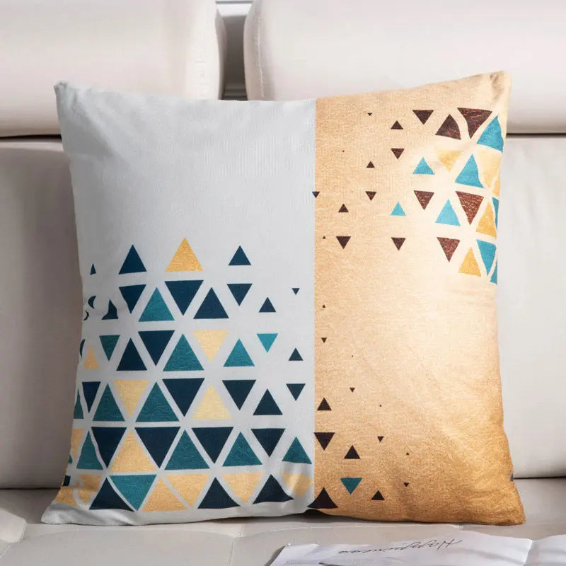 Housse de Coussin Luxe Design NORDIC Dazzling triangle-45X45cm single pillowcase wit