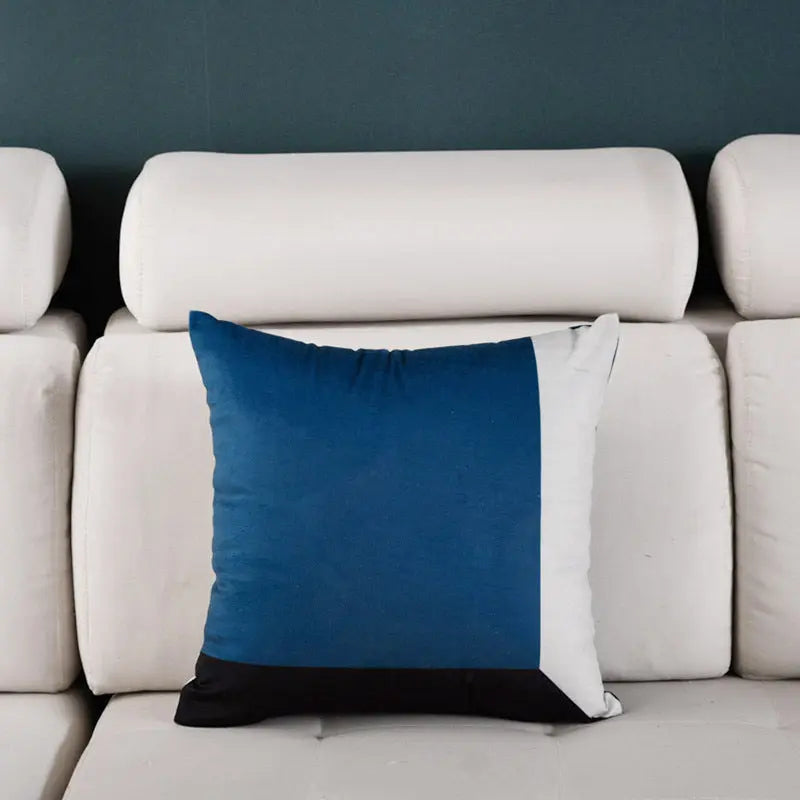 Housse de Coussin Luxe Design NORDIC Square blue-45X45cm single pillowcase wit