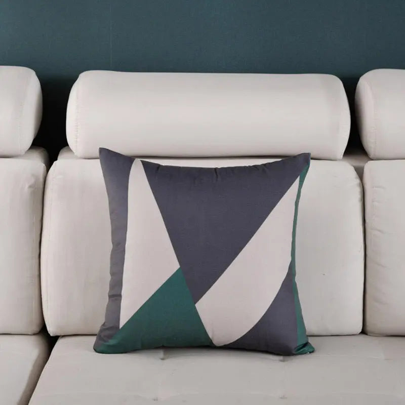 Housse de Coussin Luxe Design NORDIC Twill green-45X45cm single pillowcase wit