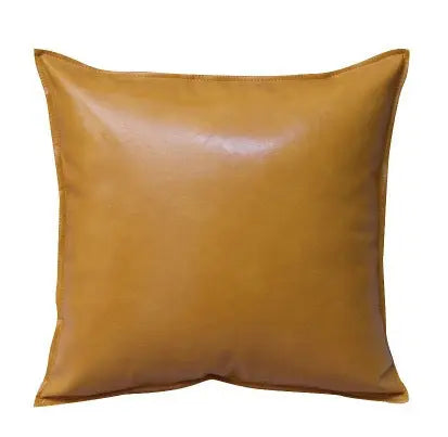 Housse de Coussin Luxe PU ENIRO Camel-55x55cm