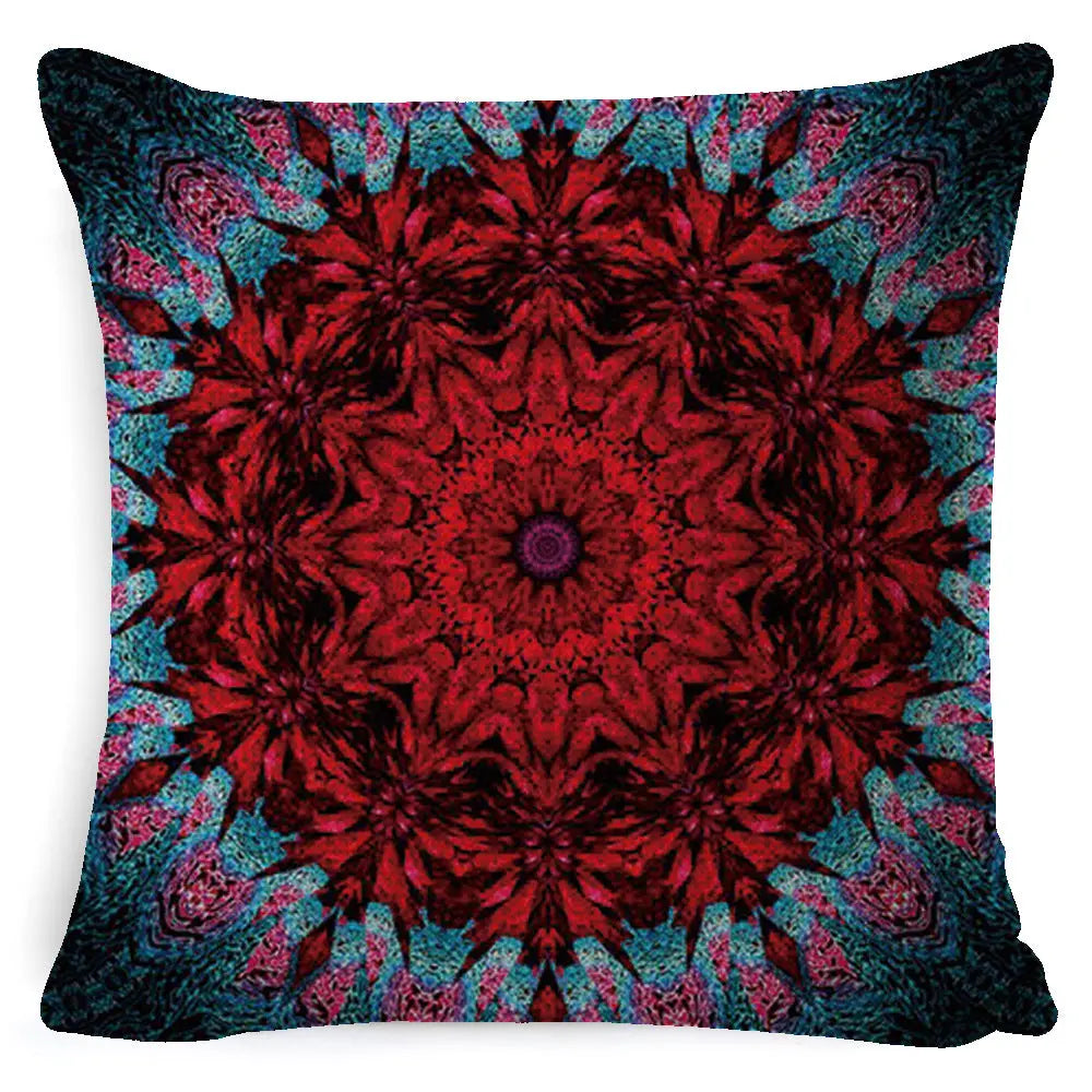Housse de Coussin Mandala Rétro BOHO Style Fifteen-45x45 Pillowcase Pillow Core