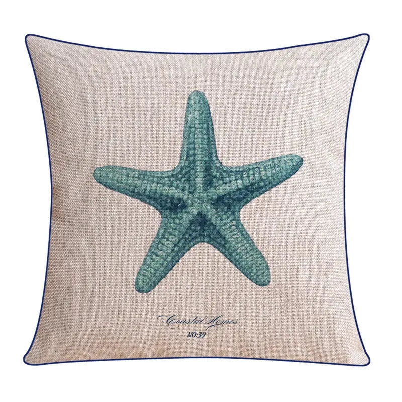 Housse de Coussin Marine ETOILE XH0076-45X45cm Without Core