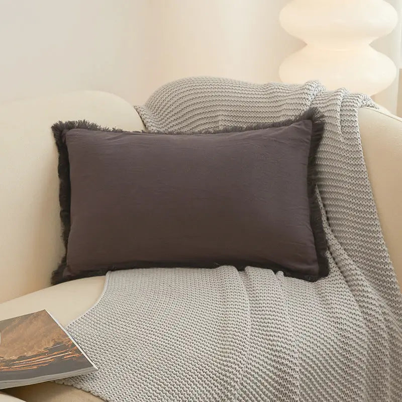 Housse de Coussin Moderne Alora Ultimate Dark Gray-45X45cm