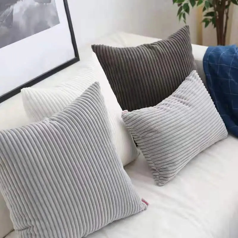 Housse de Coussin Moderne BAELEN Grey-50x50