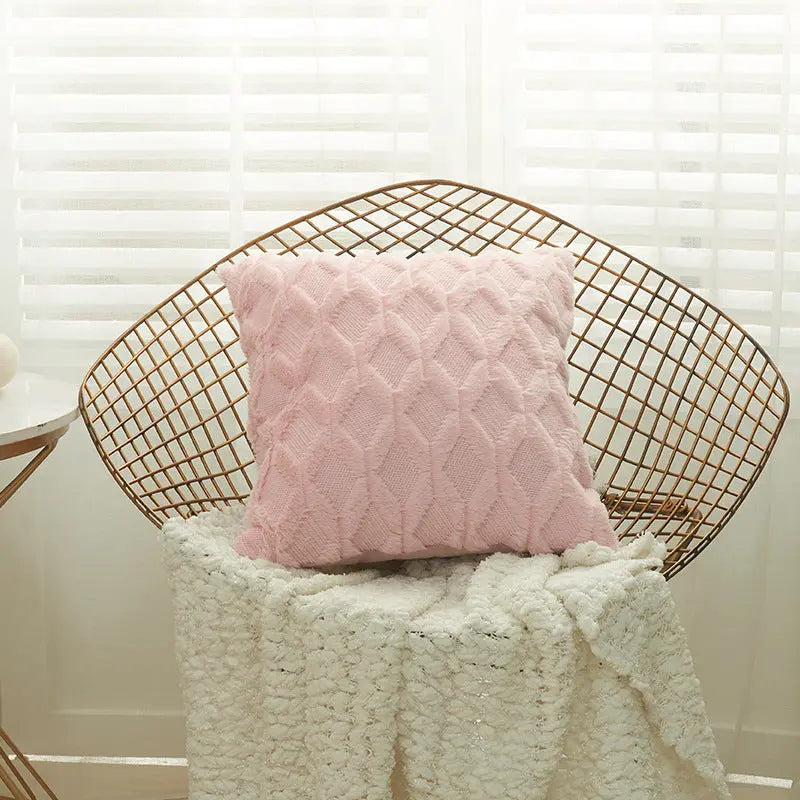 Housse de Coussin Moderne NALIO 45x45cm-Light Pink-1PCS