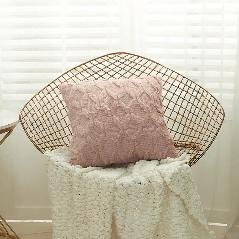 Housse de Coussin Moderne NALIO 45x45cm-Red bean paste-1PCS