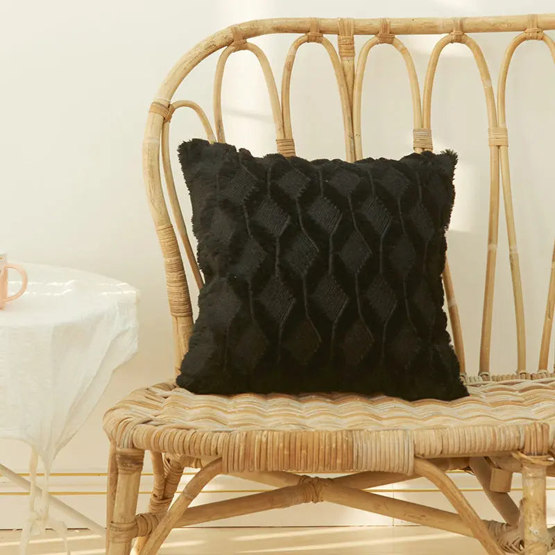 Housse de Coussin Moderne NALIO 45x45cm-Black-1PCS