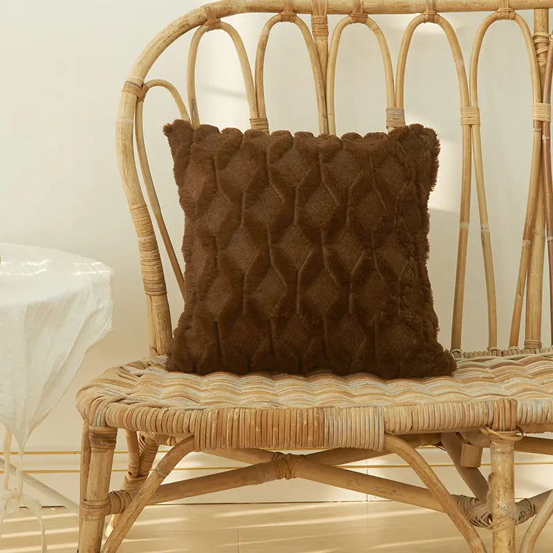 Housse de Coussin Moderne NALIO 45x45cm-Dark brown-1PCS