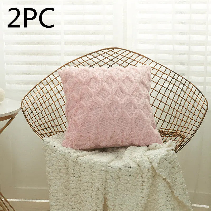 Housse de Coussin Moderne NALIO 30x50cm-Light Pink-2PCS