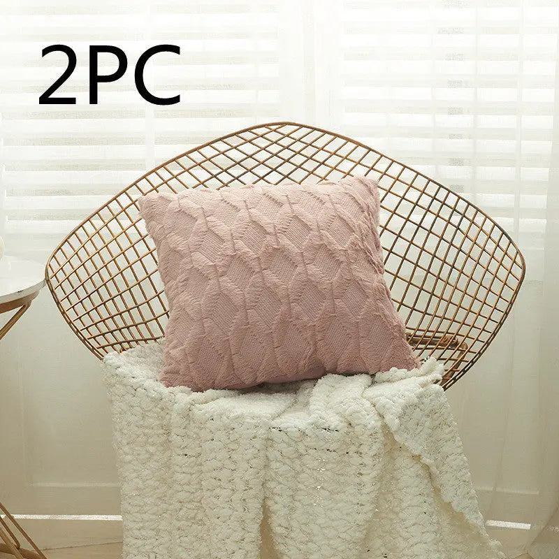 Housse de Coussin Moderne NALIO 30x50cm-Red bean paste-2PCS