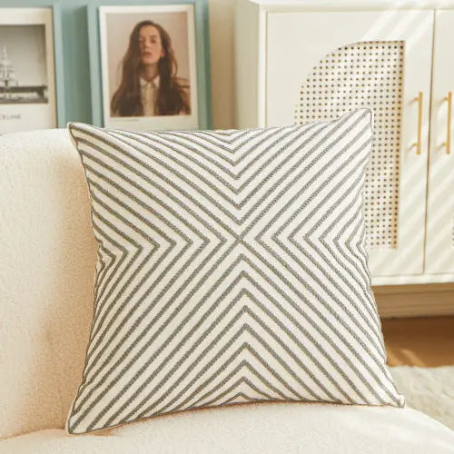 Housse de Coussin Moderne TORONTO Gray-45x45cm With Core