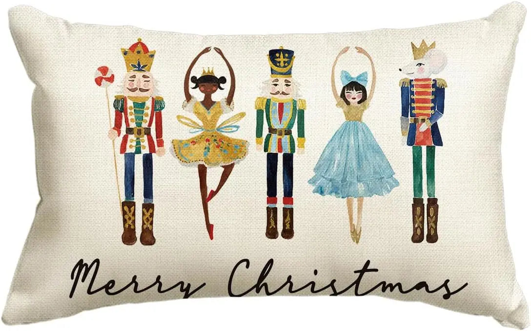 Housse de Coussin Noël Merrylin J-30 X50cm Duplex Printing