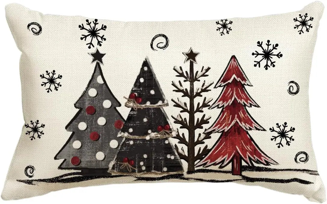 Housse de Coussin Noël Merrylin O-30x50cm Printing Single Side