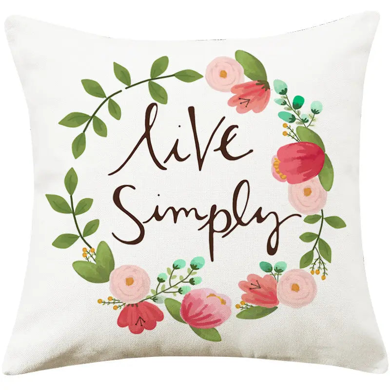 Housse de Coussin Pastoral COTLINEN 3 Style-45x45cm-Pillow case without core