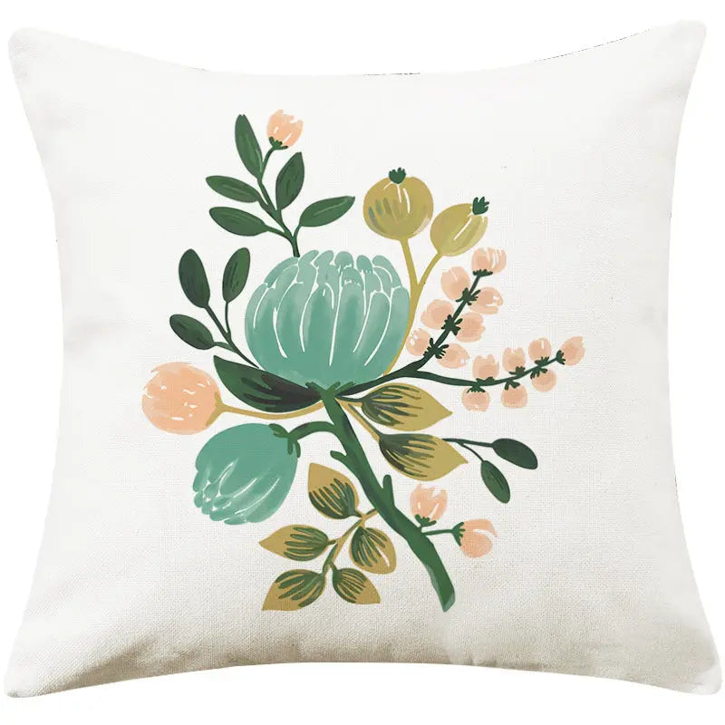 Housse de Coussin Pastoral COTLINEN 17 Style-45x45cm-Pillow case without core
