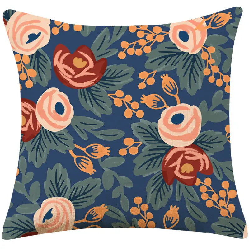 Housse de Coussin Pastoral COTLINEN 18 Style-45x45cm-Pillow case without core