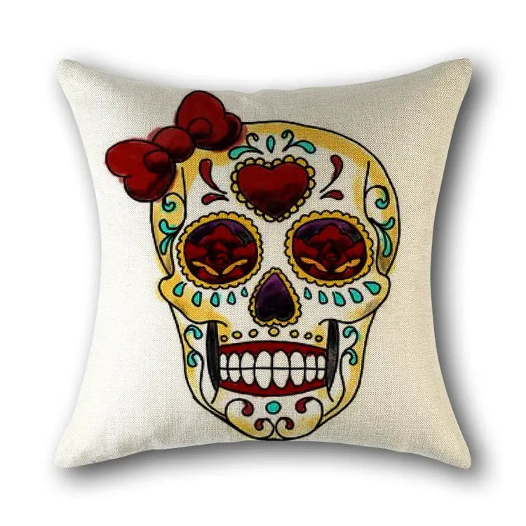 Housse de Coussin Scandinave SKULLFRAB 4 style-45x45cm