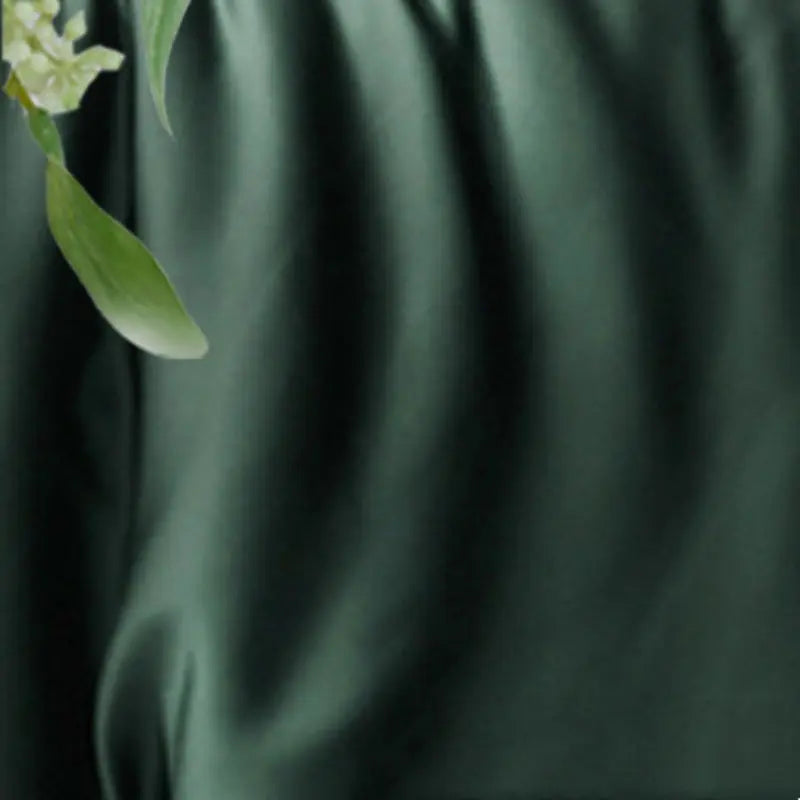 Housse de Coussin Tencel Confort STALIA Dark Green-60 X60CM Without Core