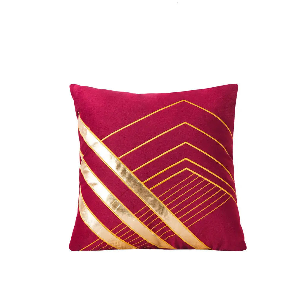 Housse de Coussin Velours Chic NAVI Wine Red-45x45cm