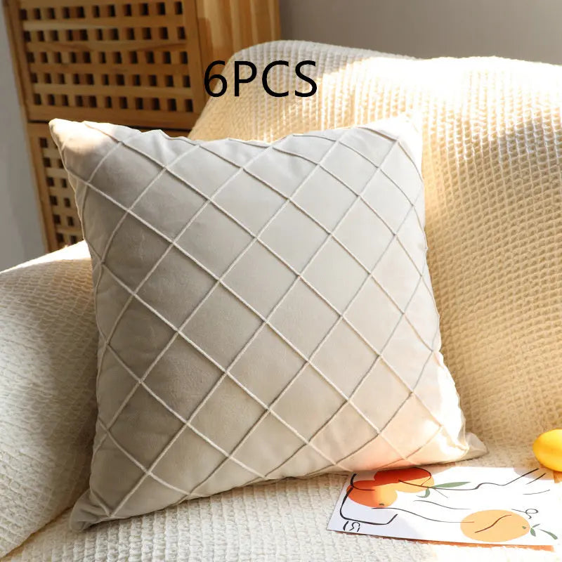 Housse de Coussin Velours ECLARA D6-30x50cm-6pcs