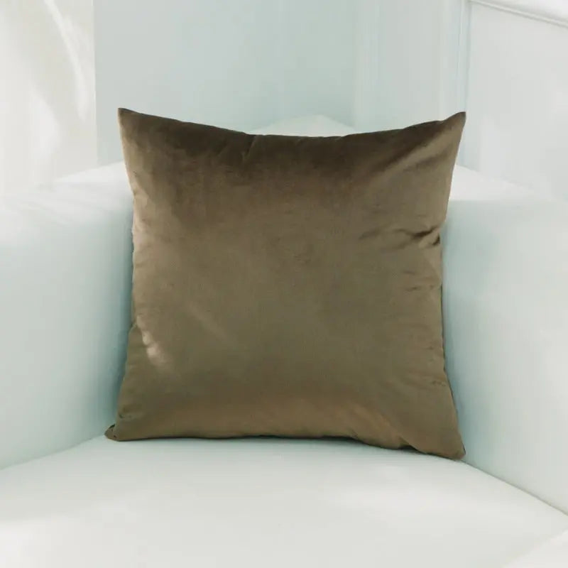 Housse de Coussin Velours EMALY 14Deep Coffee-30x50cm Without Core